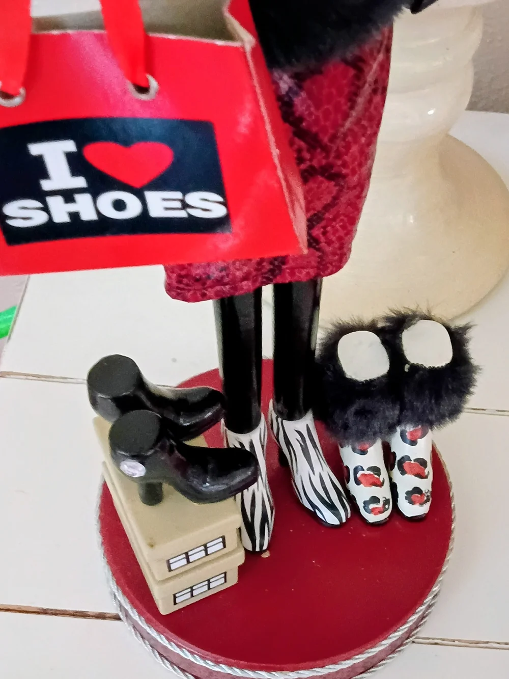 Pier 1 Vintage I love Shoes Nutcracker